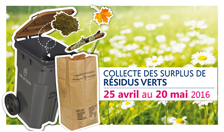 Collecte des surplus de résidus verts