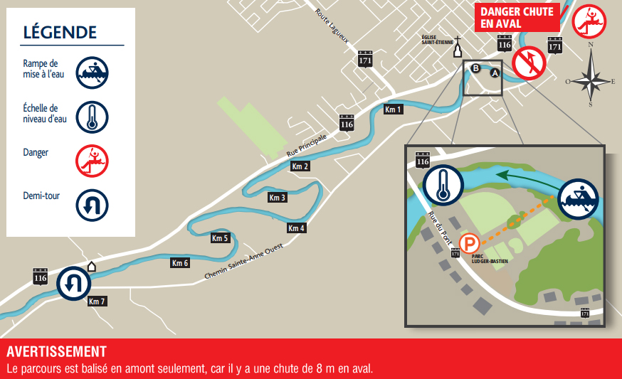 Parcours canotable de la rivière Beaurivage